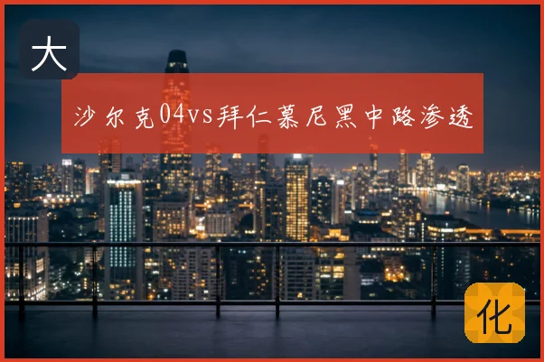沙尔克04vs拜仁慕尼黑中路渗透